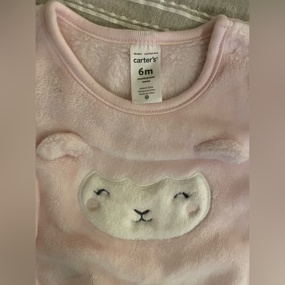 Carters lamb fuzzy onesie-NWOT! - Picture 3 of 4